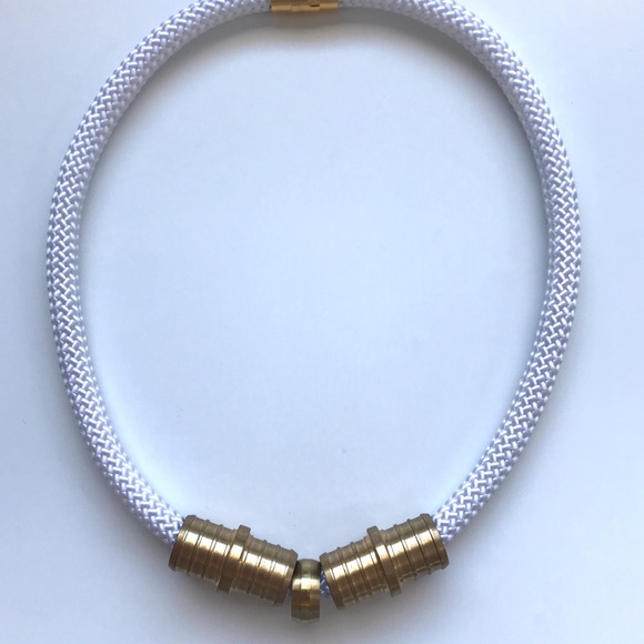 White rope necklace - multiple ways to wear it - Picture 1 of 11
